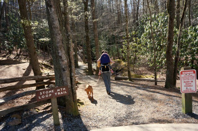 stone moutain state park north carolina- loop trail