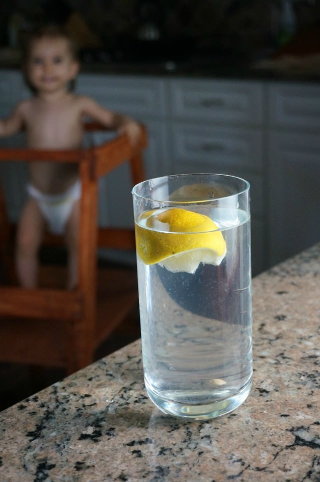 a day of food- lemon water