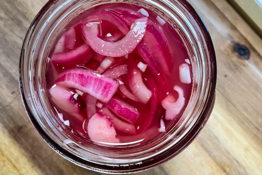 Easy Quick Pickled Red Onions (Made in 10 Mins.) - Whole Made Living