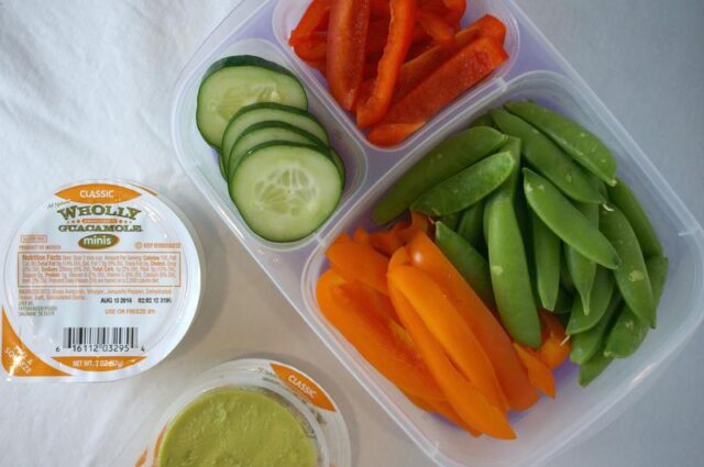 healthy road trip favorites- veggies and dippers