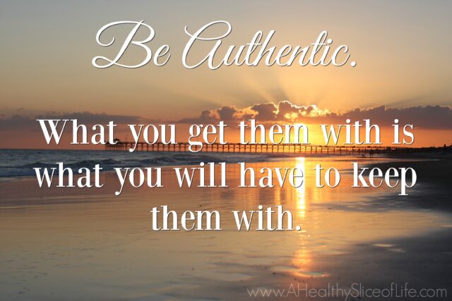 be authentic 