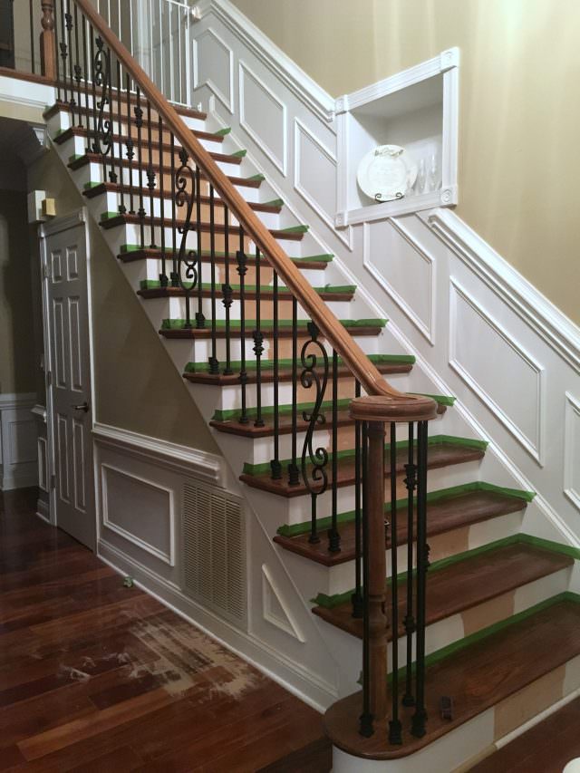 DIY stairs during