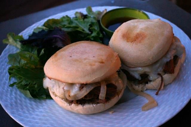 French dip sandwiches