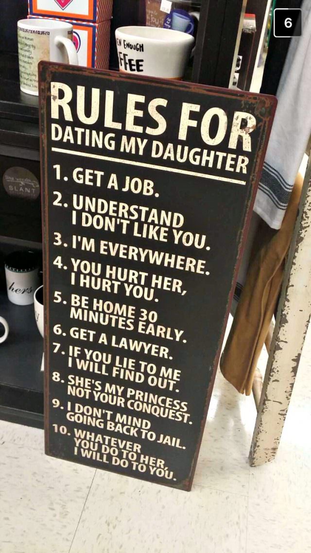 rules for dating daughter