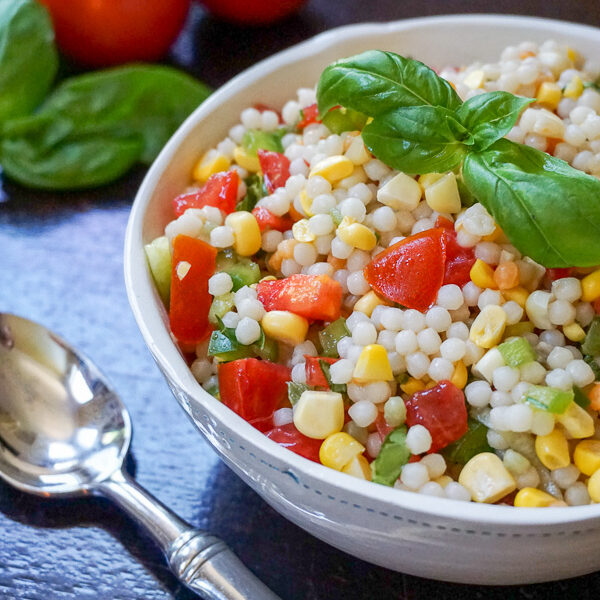 summer vegetable and couscous side dish