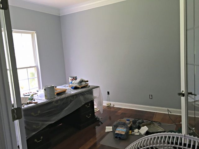 office paint gray screen