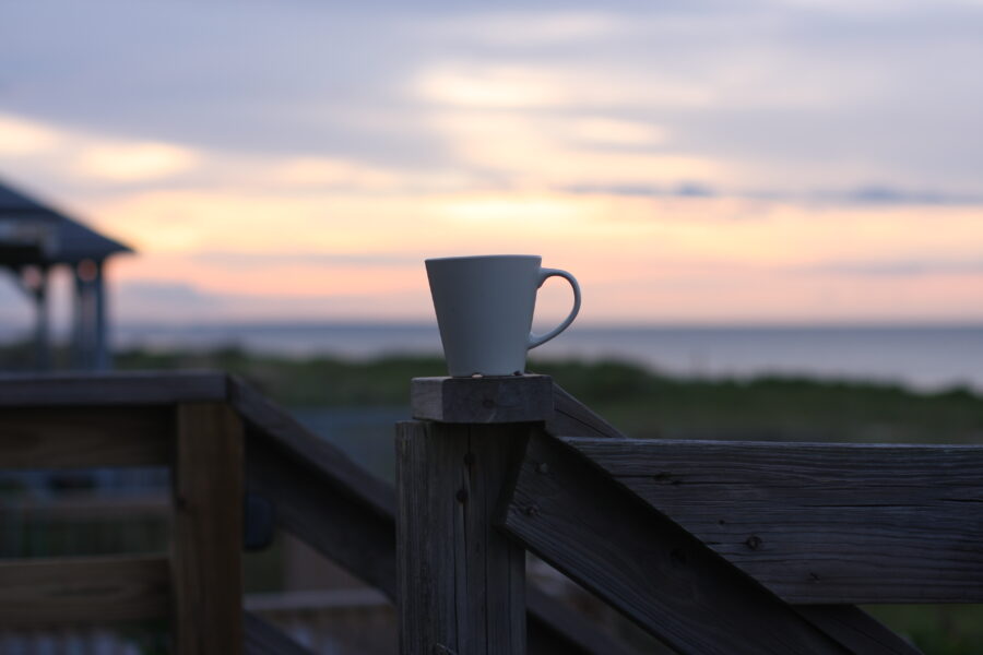 coffee cup sunrise