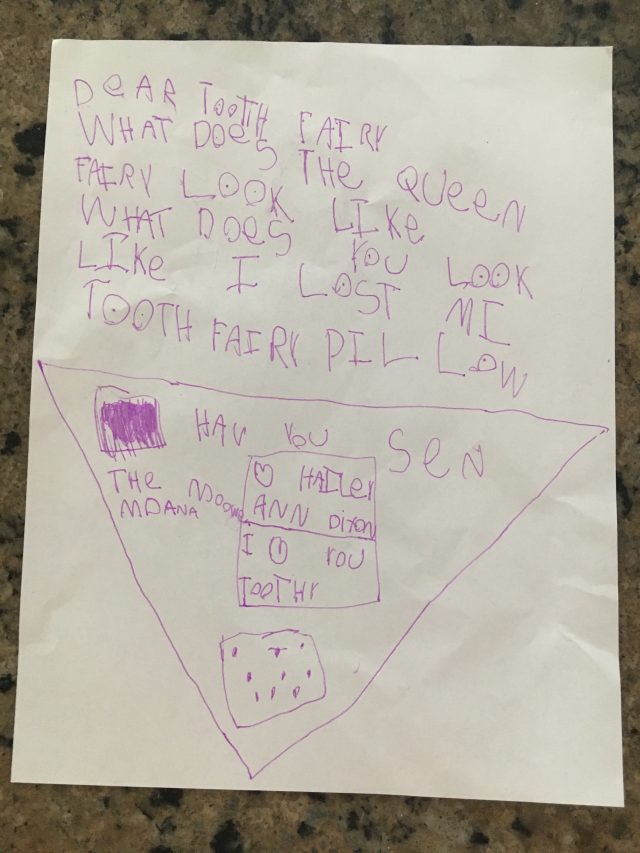 toothfairy letter