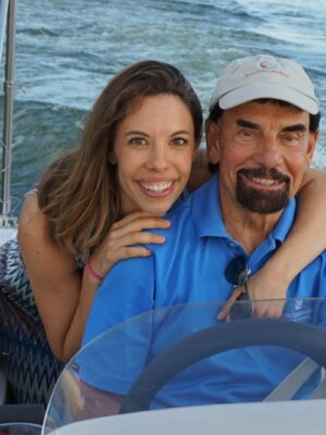 dad and daughter on boat