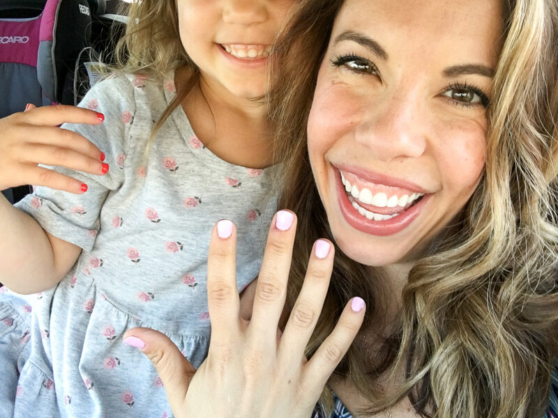 mom and daughter nails
