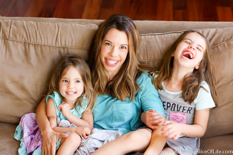 mom and daughters