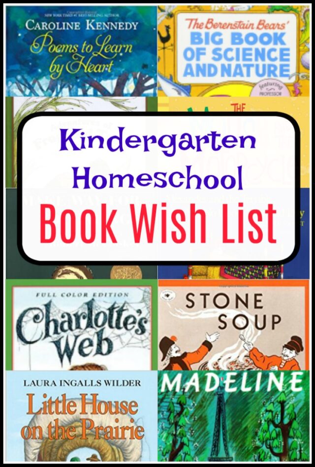 kindergarten homeschool books