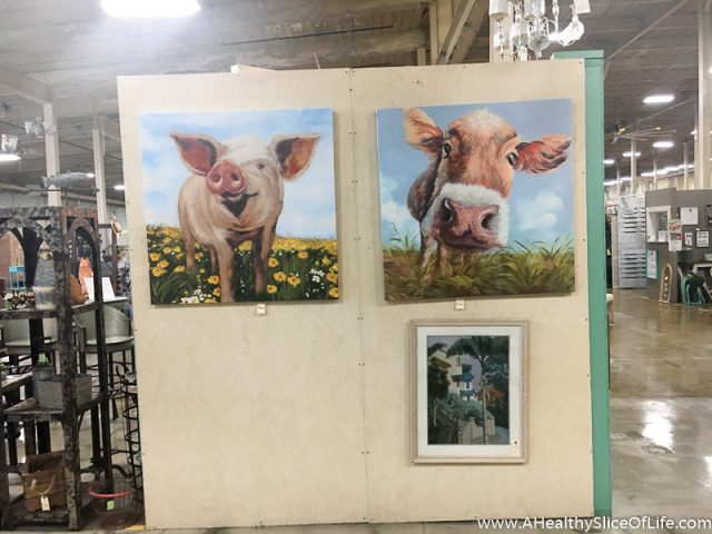 pig and cow painting