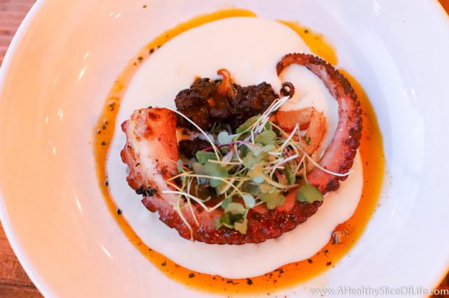 octopus on a plate