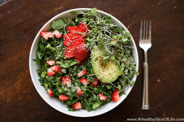 Chopped Kale Salad with Walnut Vinaigrette | Plant-Based Spring Meal Ideas