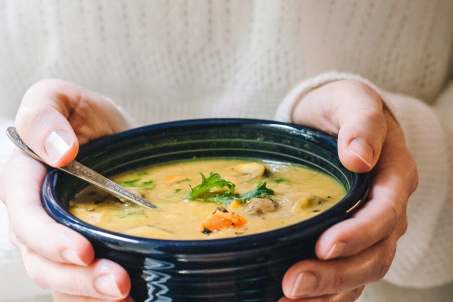 Germ-Busting Golden Soup With Beans and Vegetables