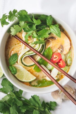 Coconut Curry Zoodle Soup