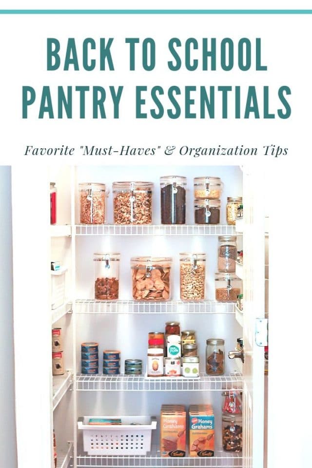 pantry organization and favorites