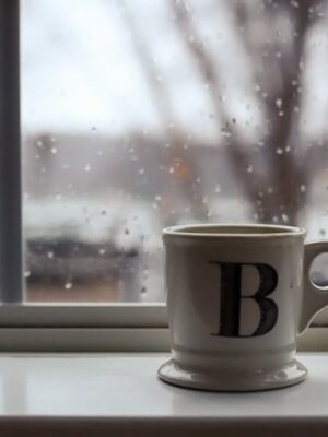 B coffee mug