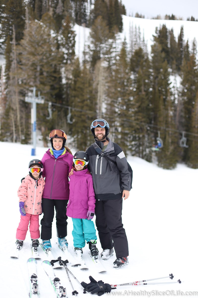 skiing Solitude mountain family