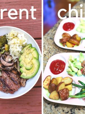 one meal family dinner-burger bowls