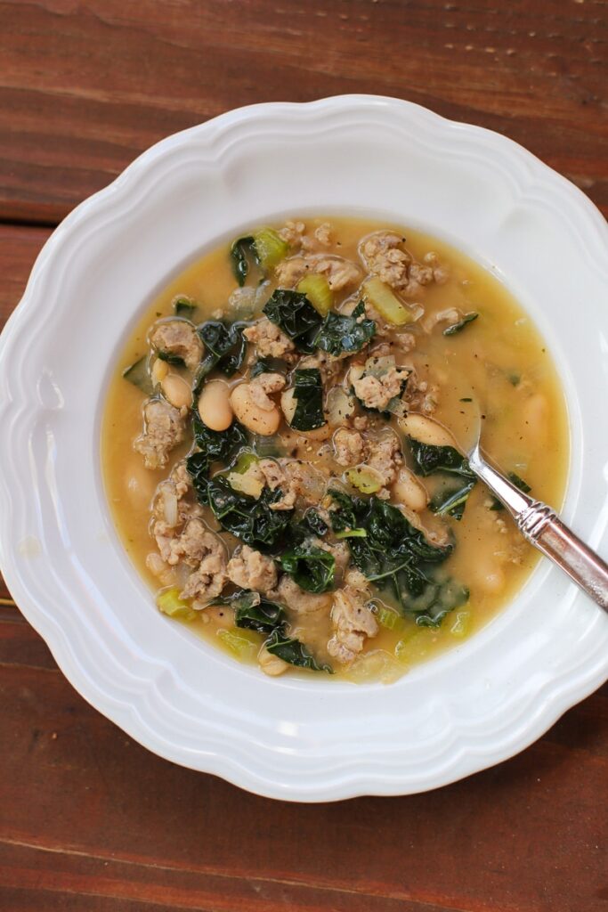 Sausage, Kale, and White Bean Soup A Healthy Slice of Life