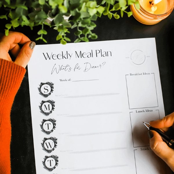 Printable Weekly Meal Plan