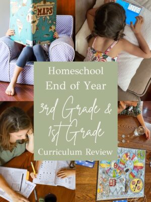 third grade and first grade homeschool review