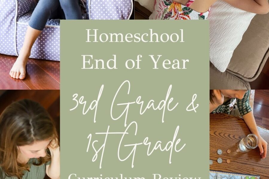 third grade and first grade homeschool review