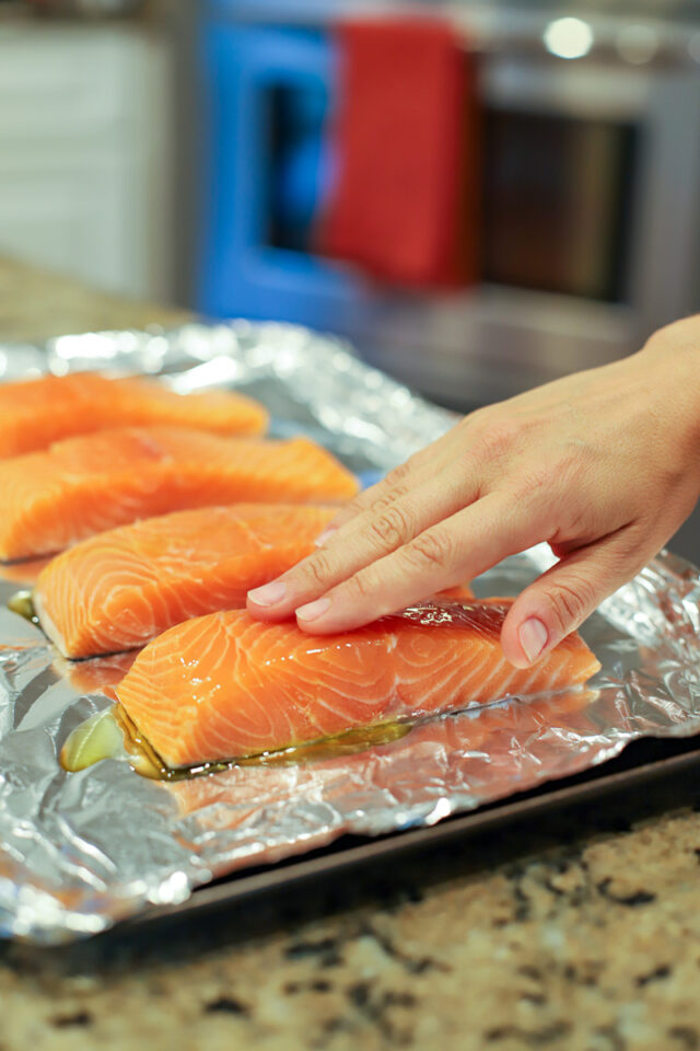 Lemon Dill Salmon and Smashed Potatoes A Healthy Slice of Life