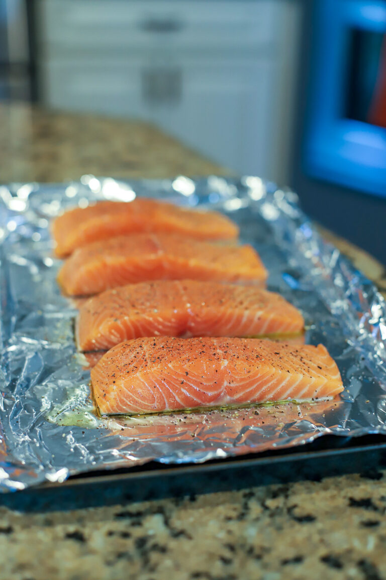 Lemon Dill Salmon and Smashed Potatoes A Healthy Slice of Life