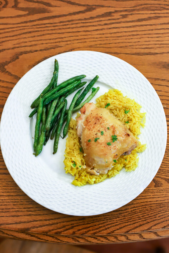 Easy Rice Cooker Turmeric Rice - Eight Forest Lane