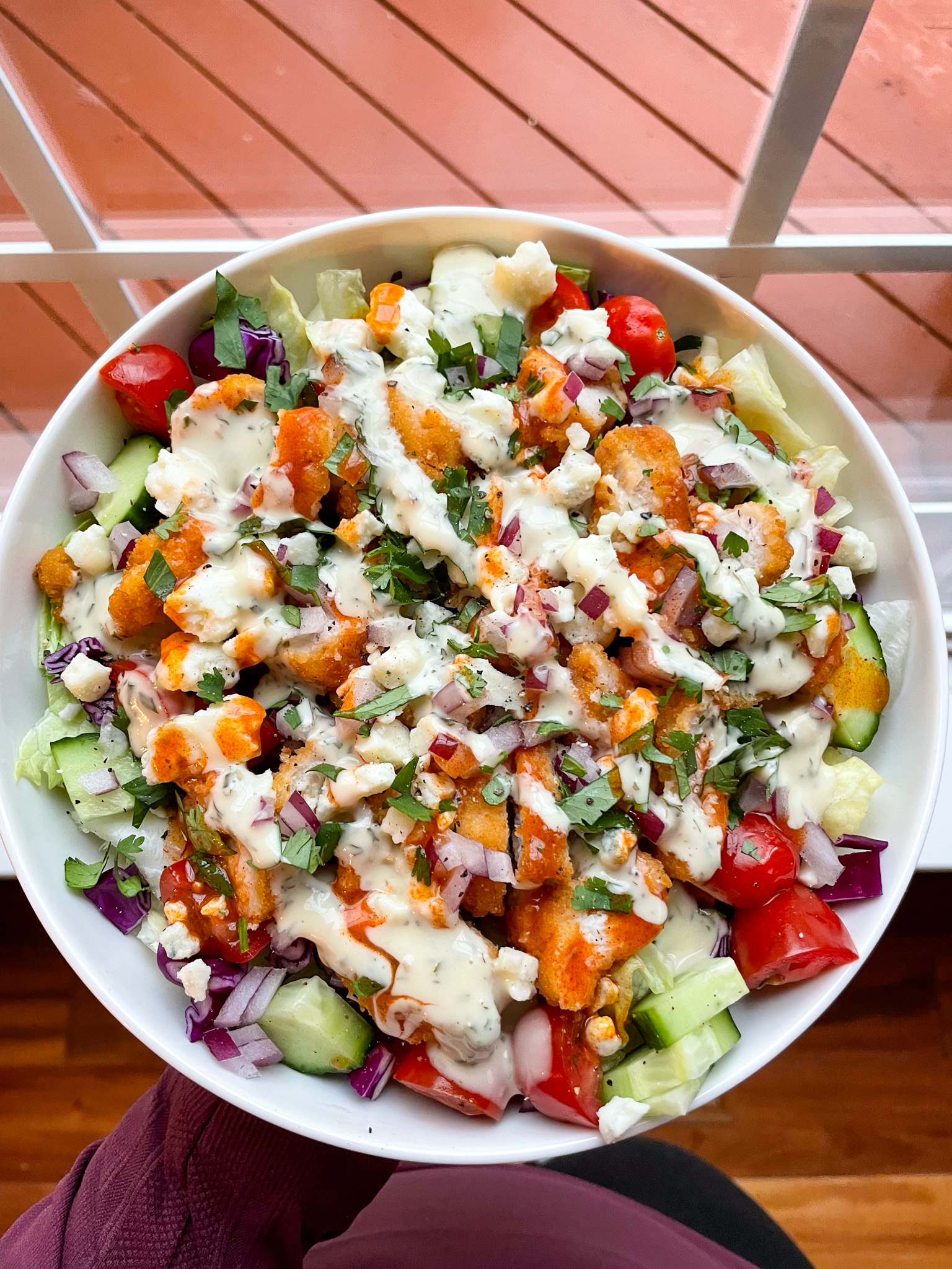 Easy Buffalo Chicken Salad Meal Prep - All the Healthy Things