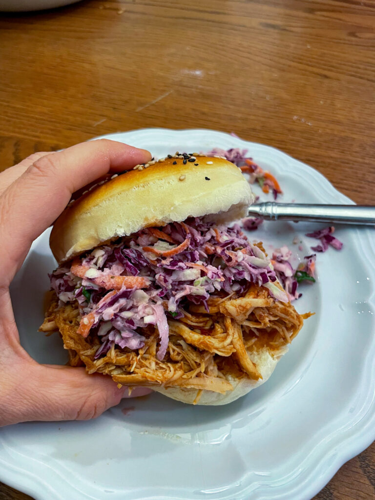 BBQ Chicken + Buns + Slaw