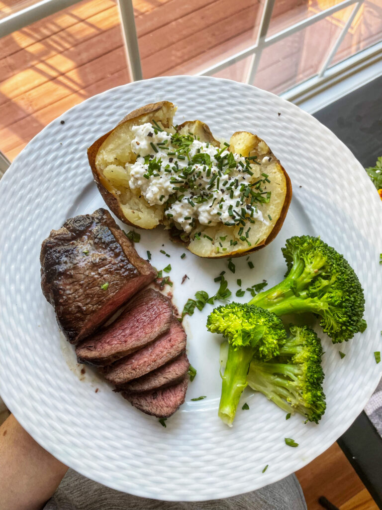 Steak and Baked Potato | My Family's Favorite Dinners