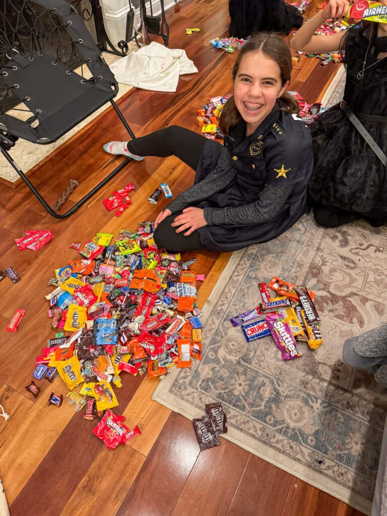 kids stash of candy