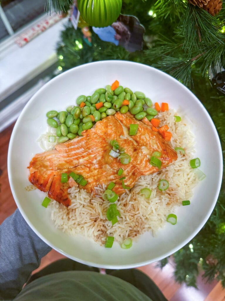 teriyaki salmon bowls | Winter Dinner Ideas