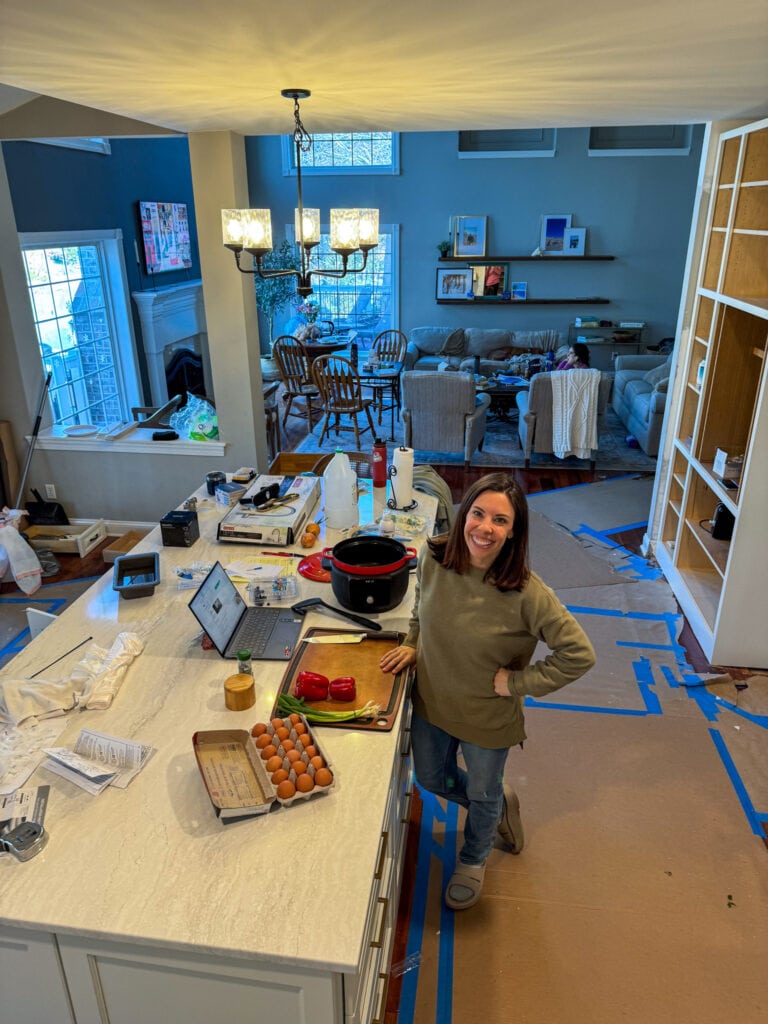 meal planning during kitchen renovation