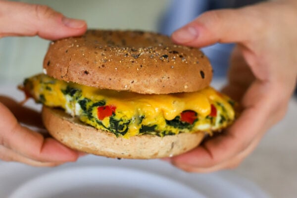 High Protein Make Ahead Breakfast Sandwich - A Healthy Slice of Life