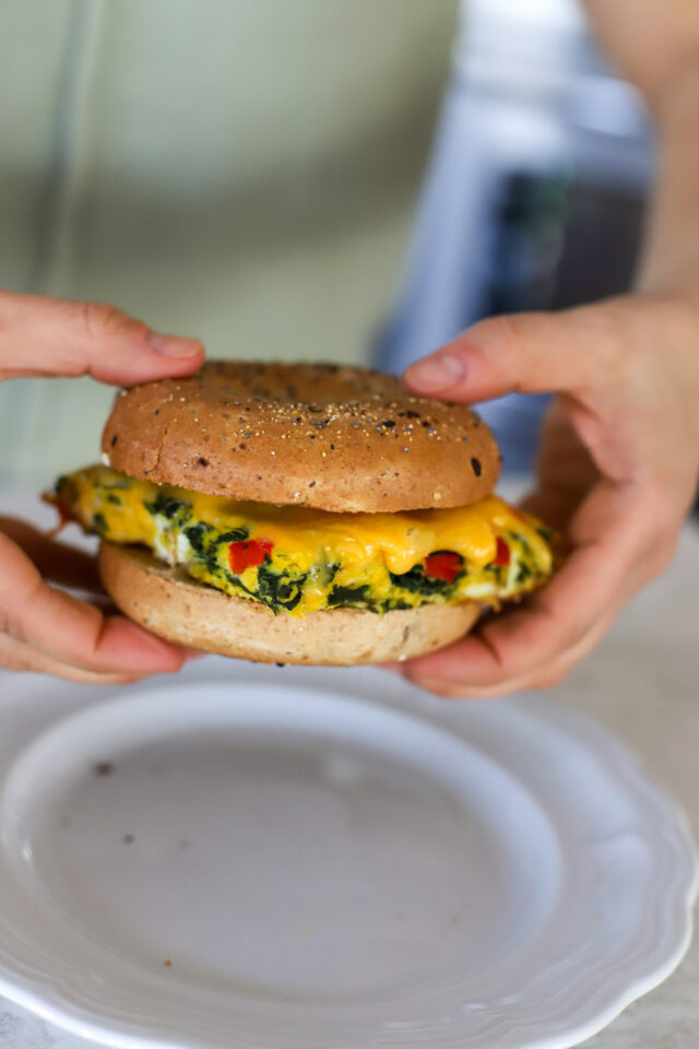 High Protein Make Ahead Breakfast Sandwich - A Healthy Slice of Life