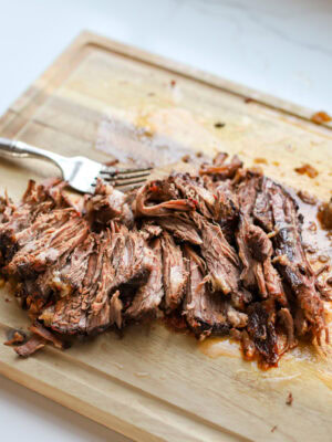 Easy Slow Cooker BBQ Beef Brisket