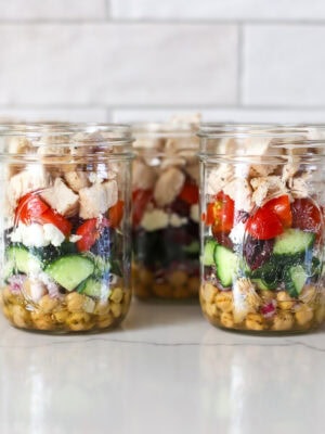 Greek Salad in a Jar