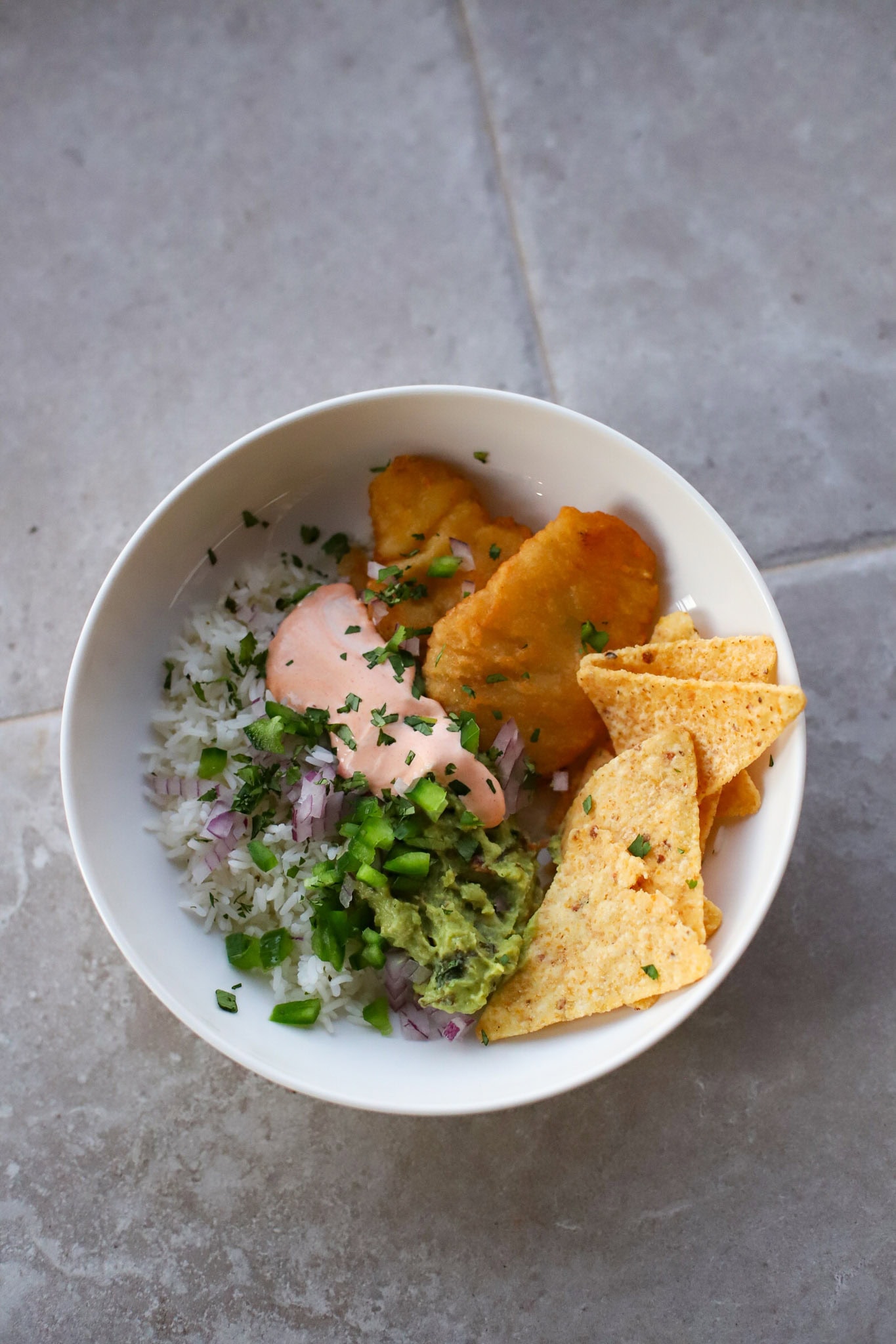 cold fish taco bowls