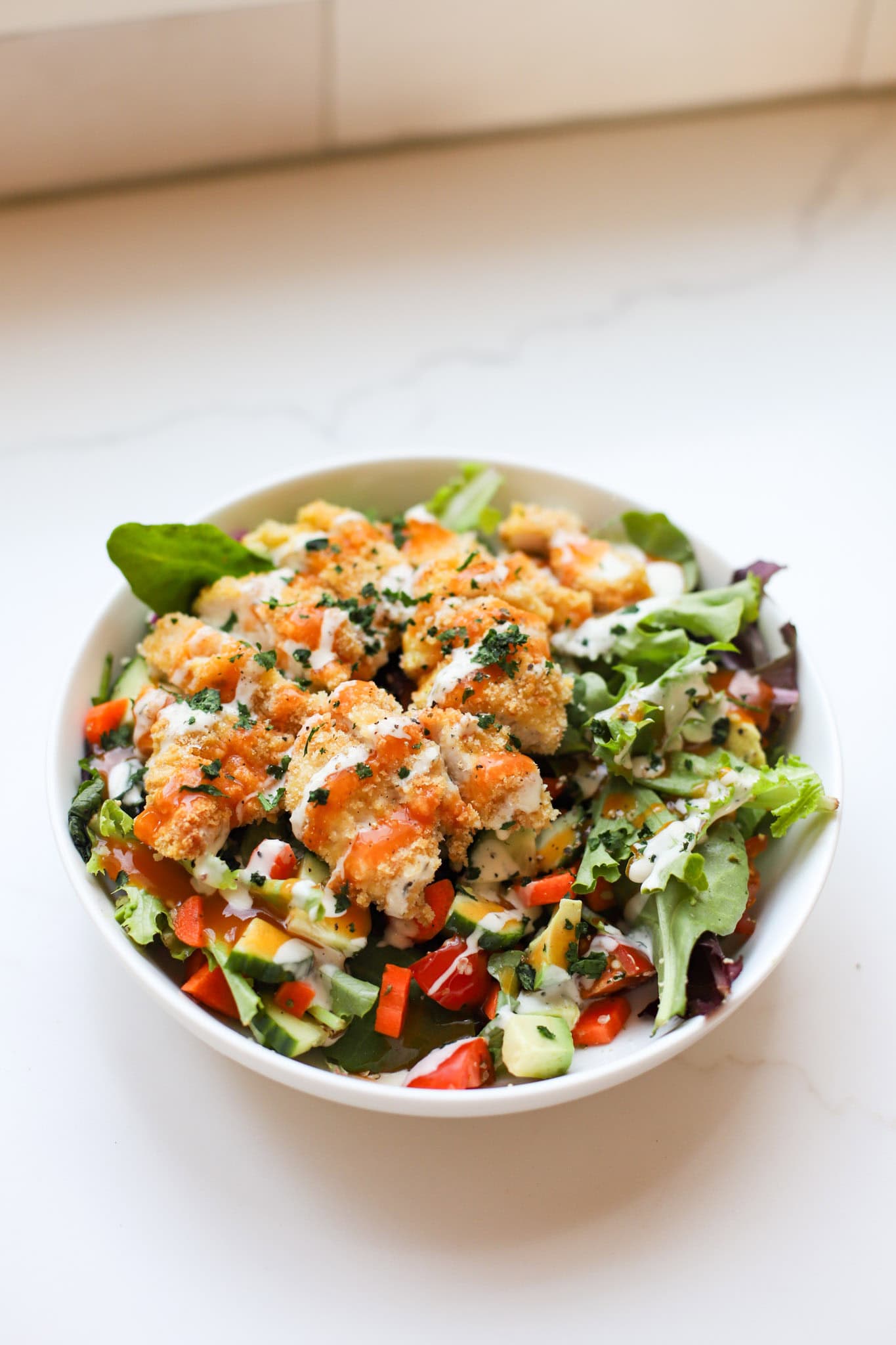 Buffalo chicken salads