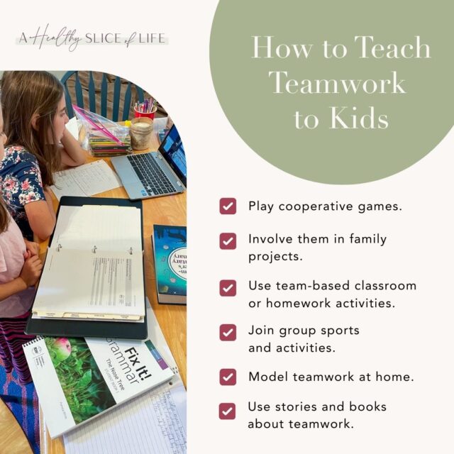 how to teach teamwork to kids 