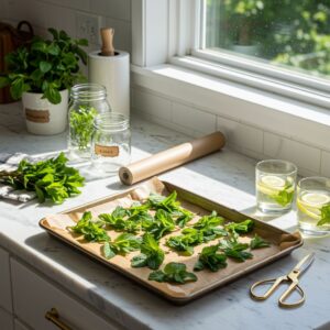 how to dehydrate herbs at home