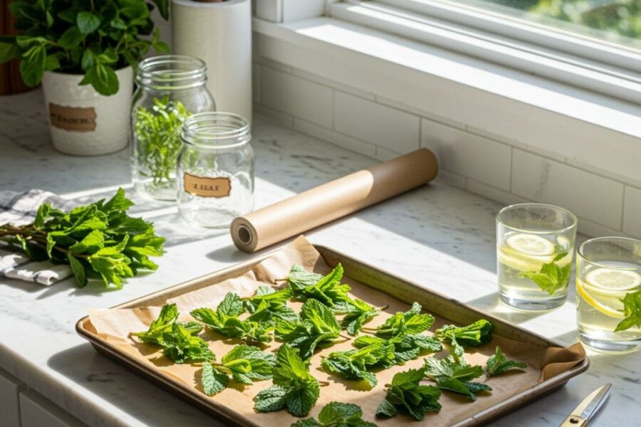 how to dehydrate herbs at home