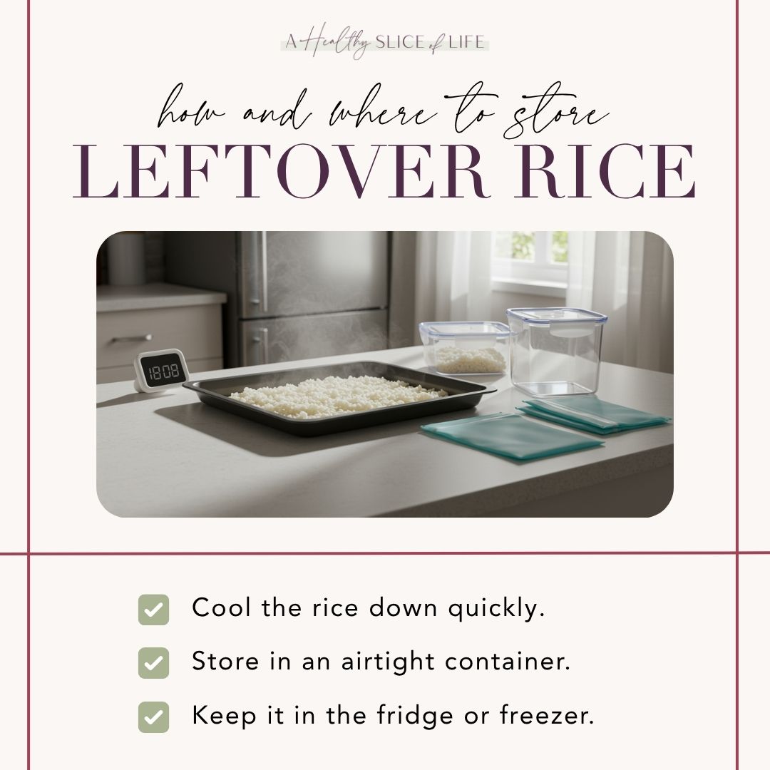 how and where to store left over rice