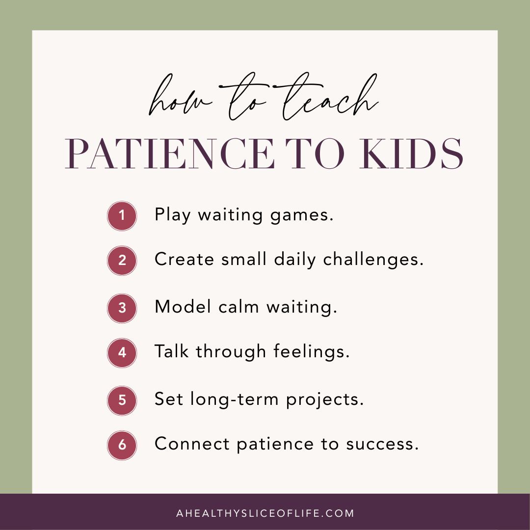 how to teach patience to kids