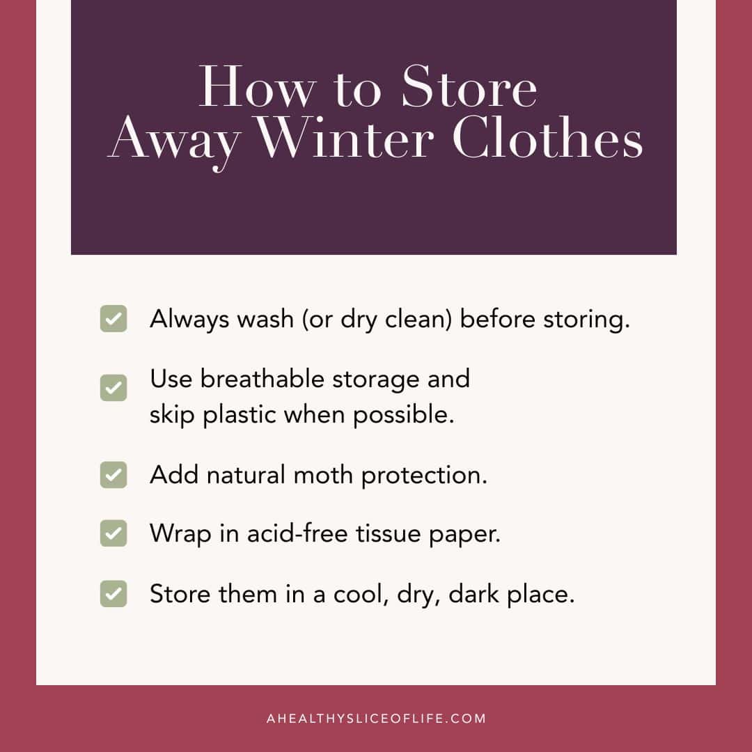 How to Store Away Winter Clothes